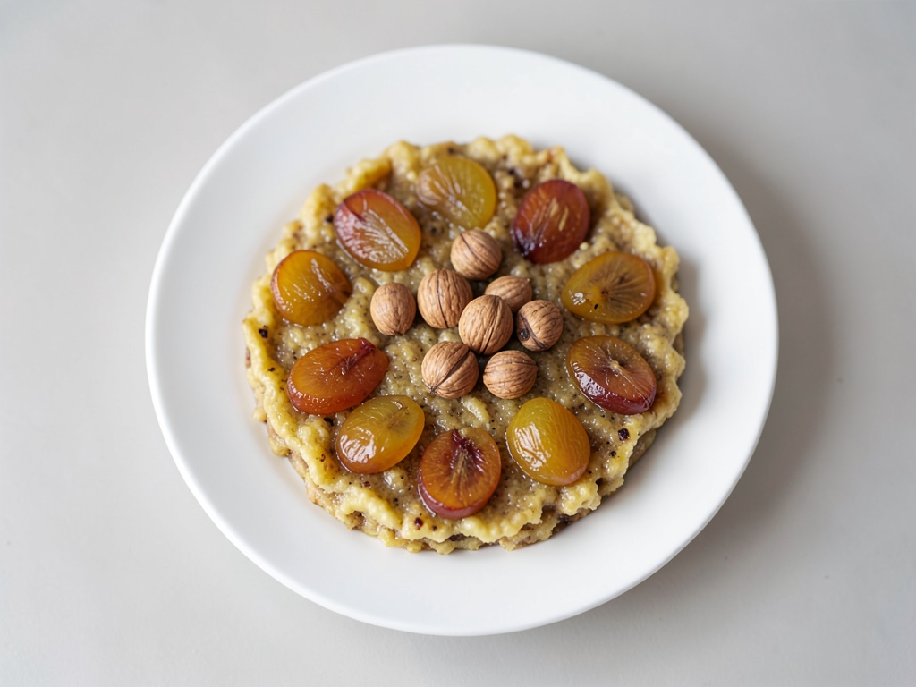 Flauschiger Pflaumen-Schmarrn mit Walnüssen