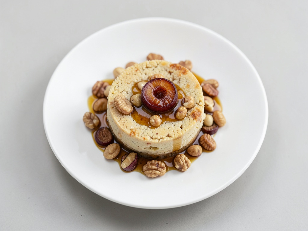 Pflaumen-Walnuss-Parfait mit Honig