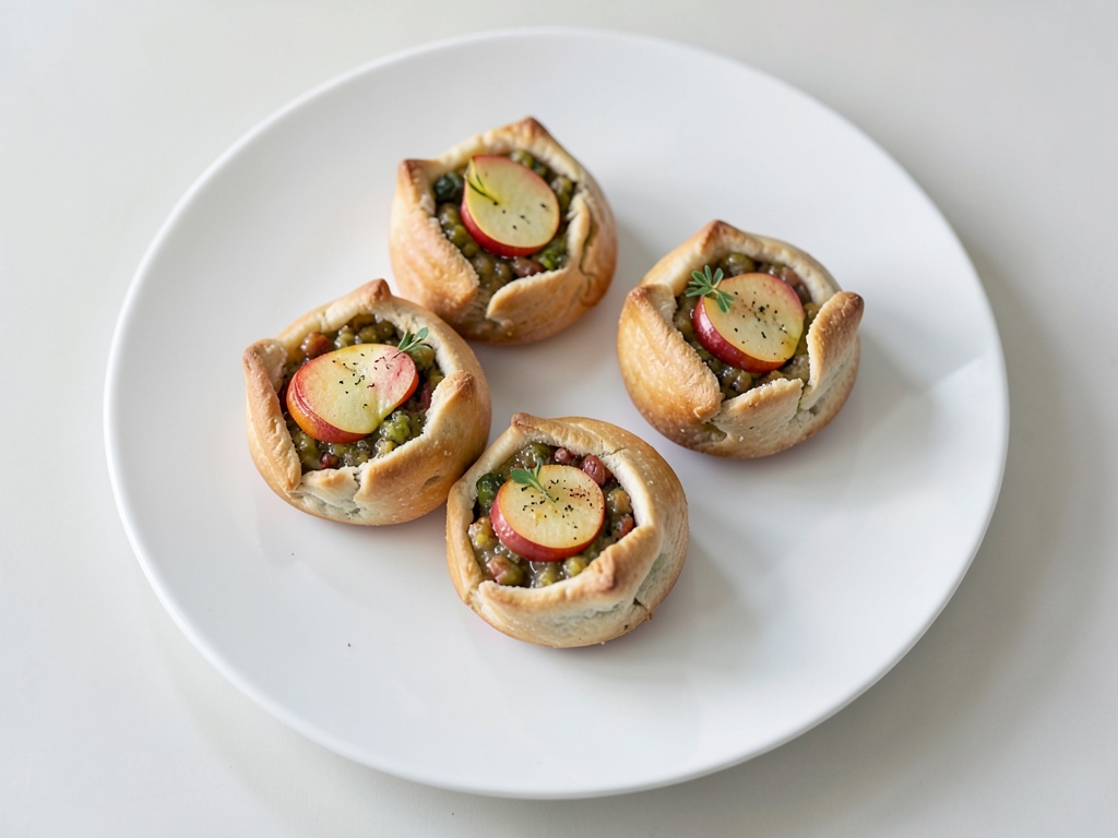 Piroghe di mele al forno
