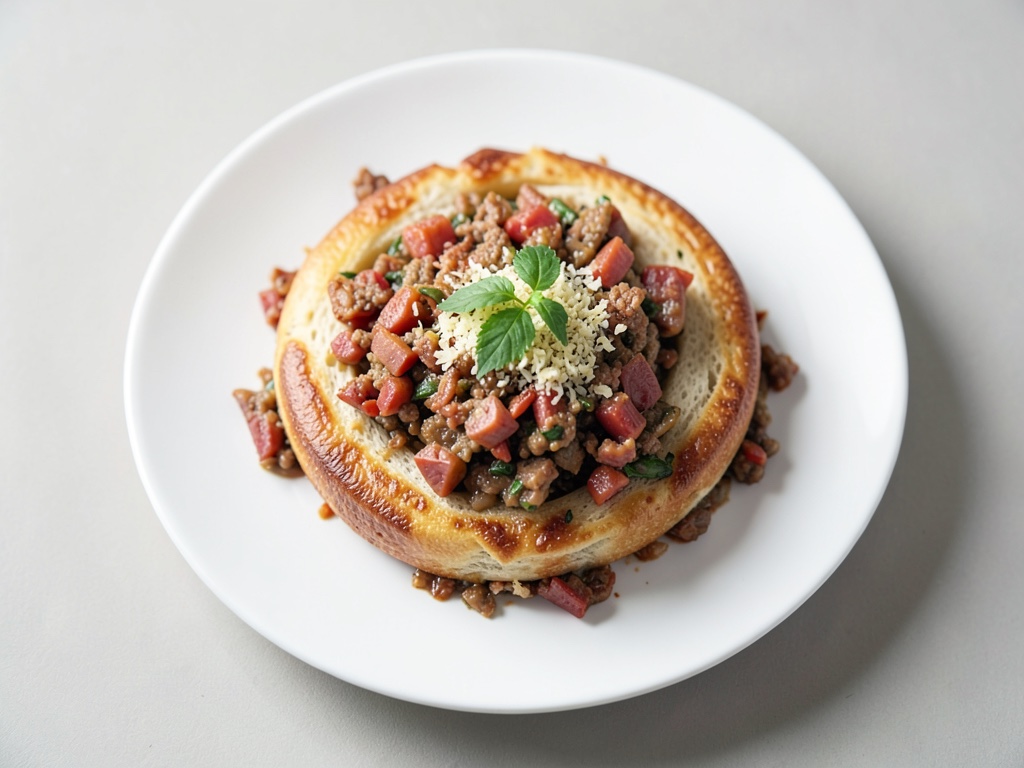 Piroghe di crauti e prosciutto