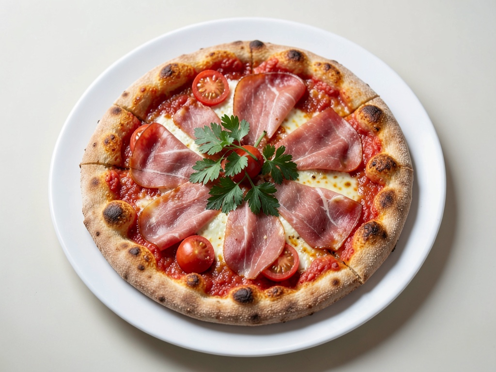 Barchette di Pizza con Prosciutto