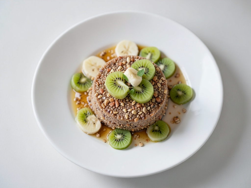 Porridge con kiwi y plátano
