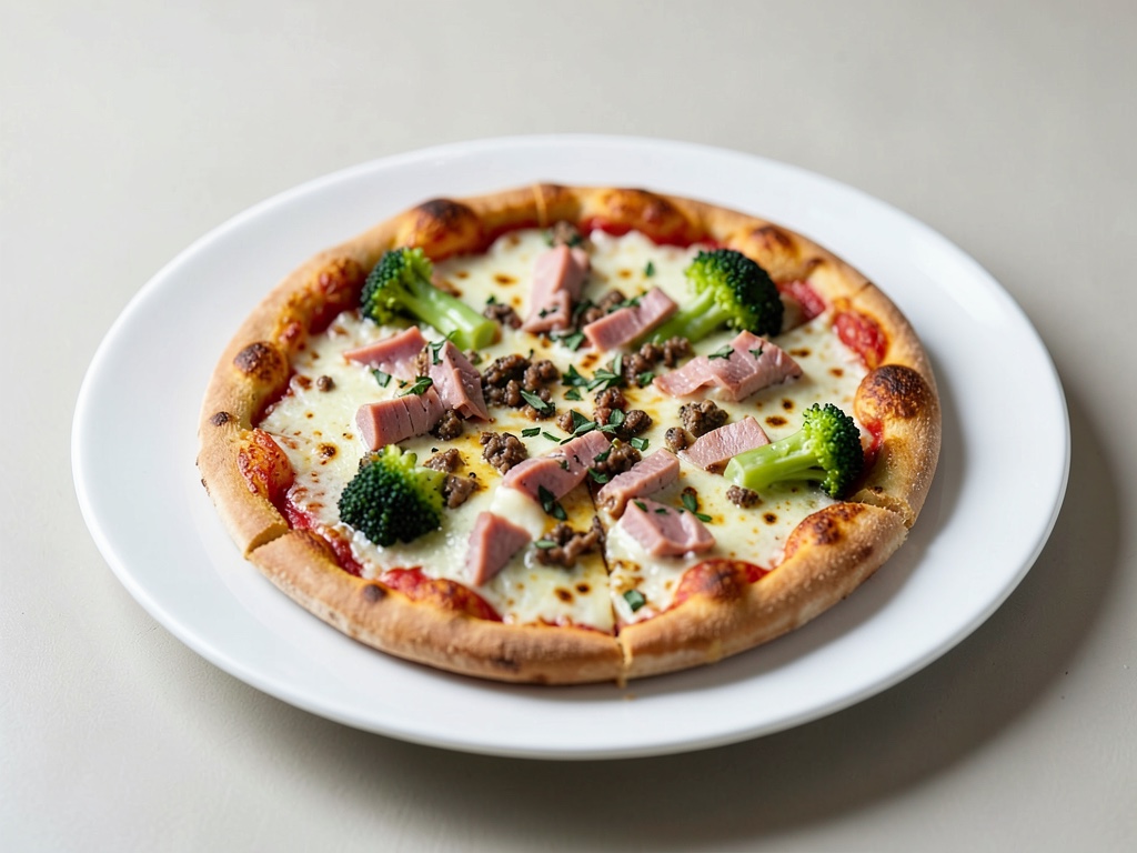 Pizza proteica con tonno e broccoli