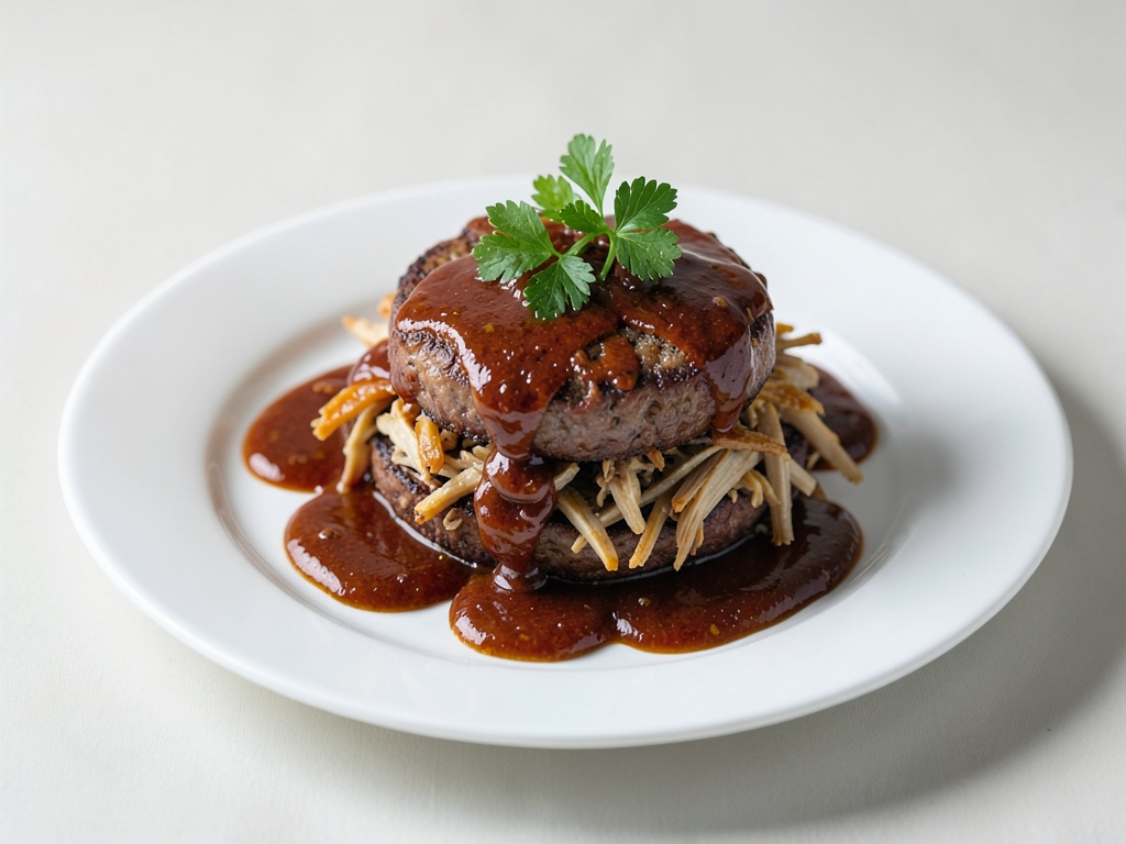 Burgers au poulet effiloché avec sauce BBQ