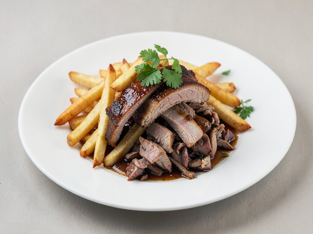 Patatine croccanti con BBQ Pulled Pork