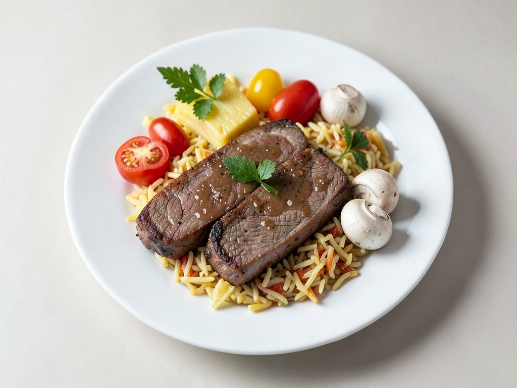 Petto di tacchino dolce-acido con riso basmati