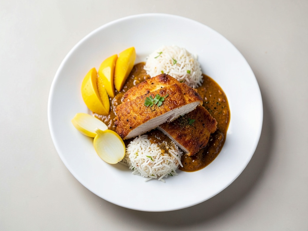 Curry turco al mango con riso