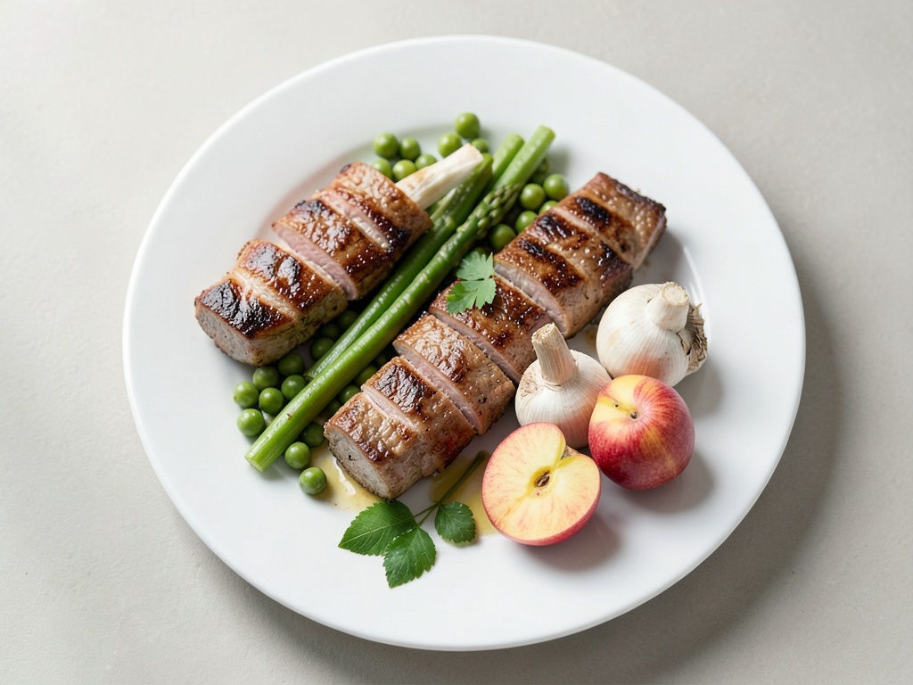 Brochetas de pavo con maíz y melocotón