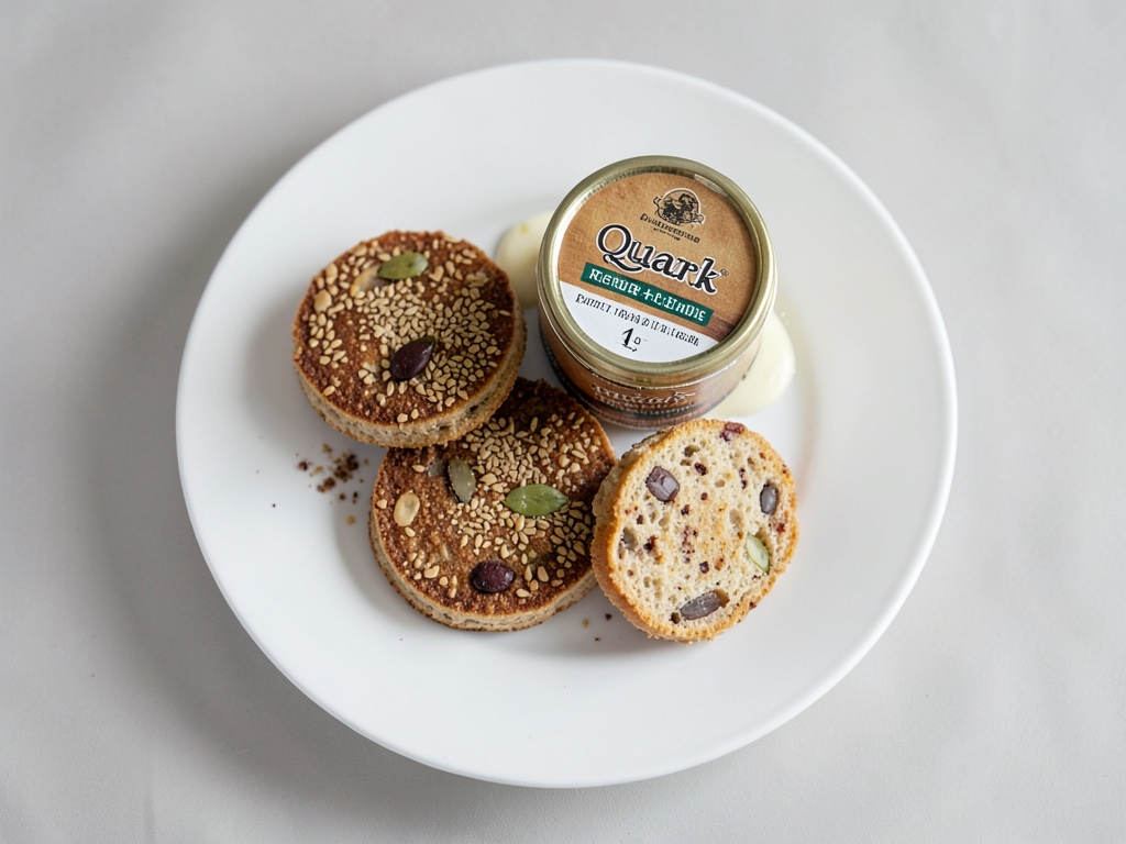 Quark con galletas de arroz