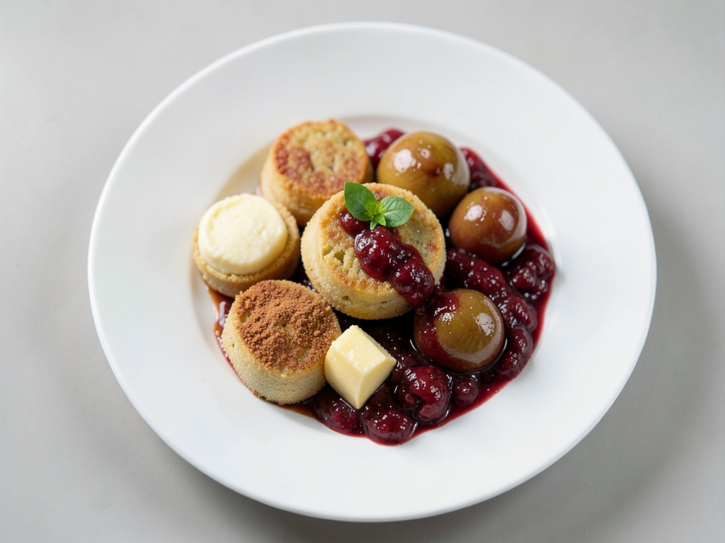 Quarkklöße mit Zwetschgenkompott