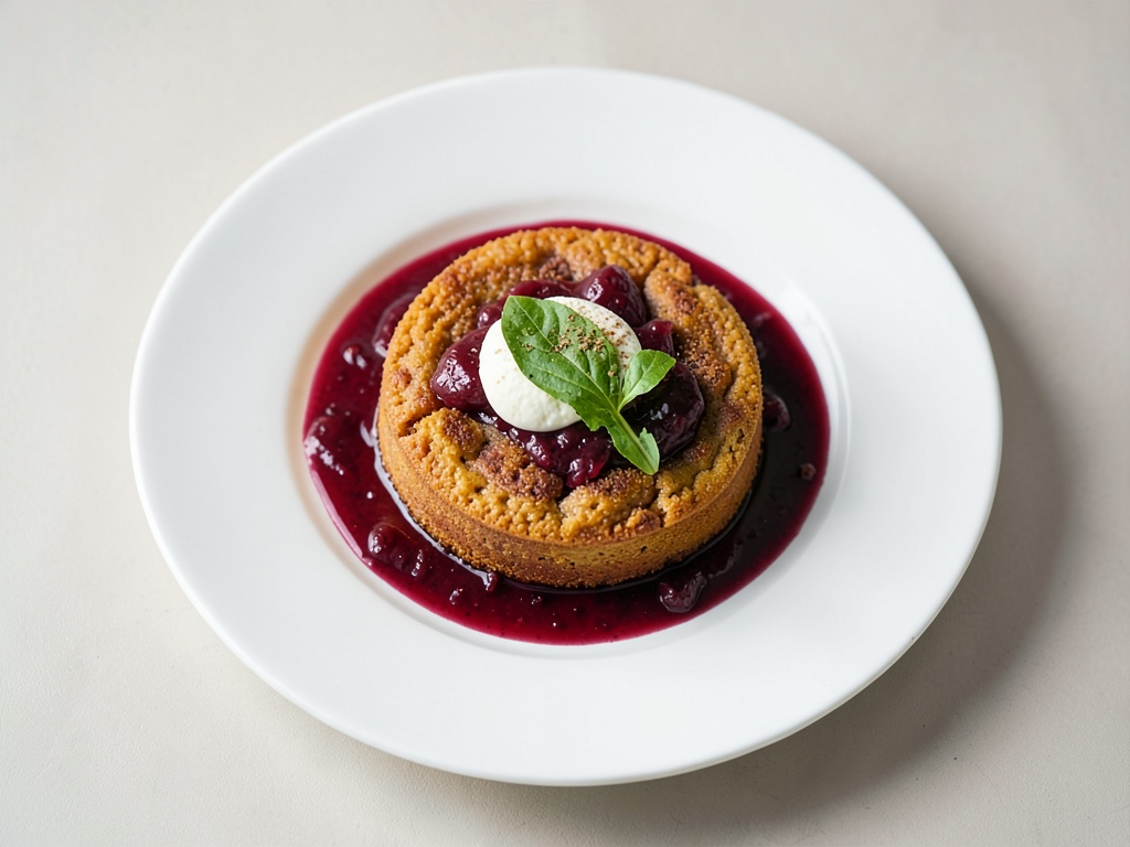 Luftiges Quark-Soufflé mit süß-saurem Rhabarber