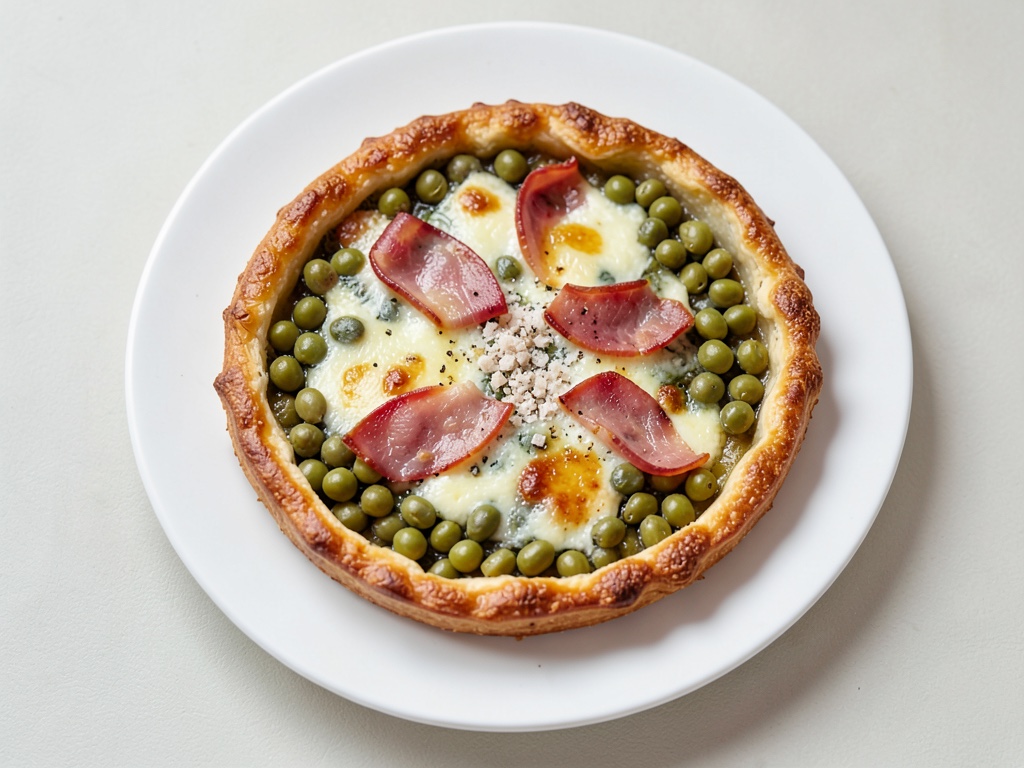 Quiche con fagiolini e prosciutto di Bayonne