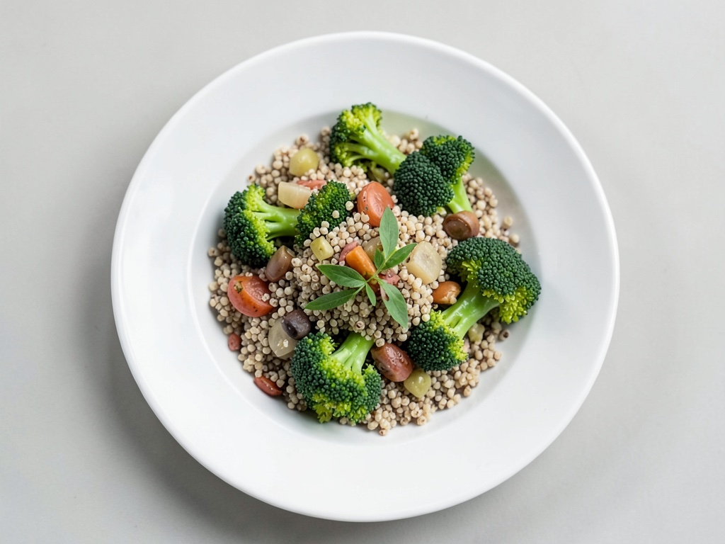 Bowl di quinoa con broccoli