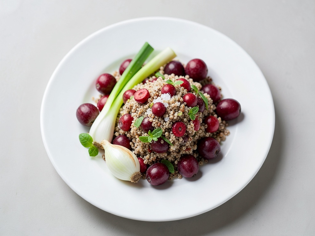 Insalata di quinoa con fragole