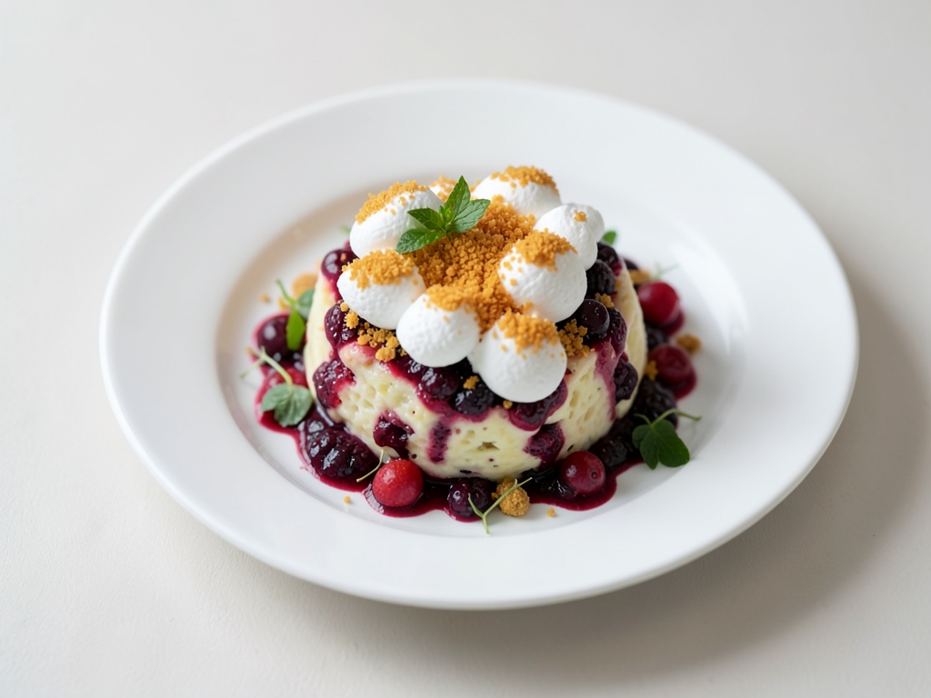 Beeren-Raclette mit knuspriger Baiserkruste