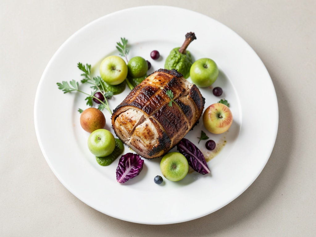 Barquitas de radicchio con roastbeef