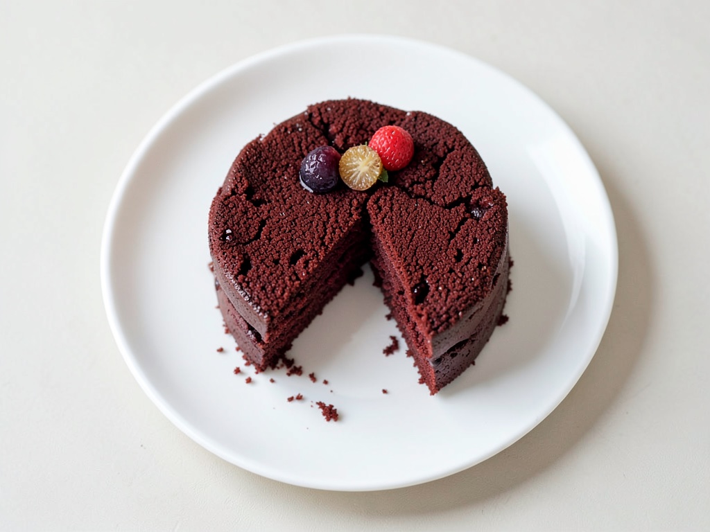 Roter Samtkuchen mit Frischkäse und Spiegelglasur