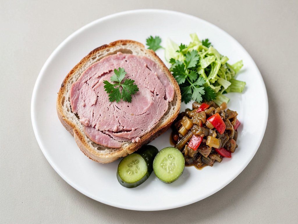 Croustillant sandwich Reuben avec Kasseler et salade de chou
