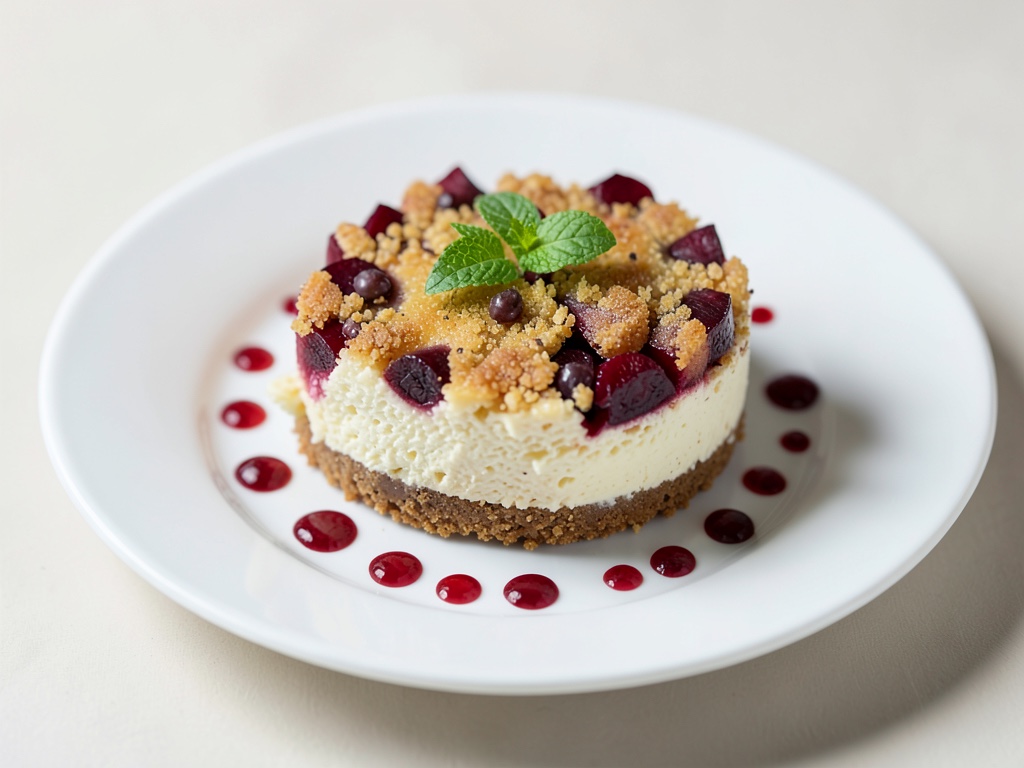 Knuspriger Rhabarber-Käsekuchen