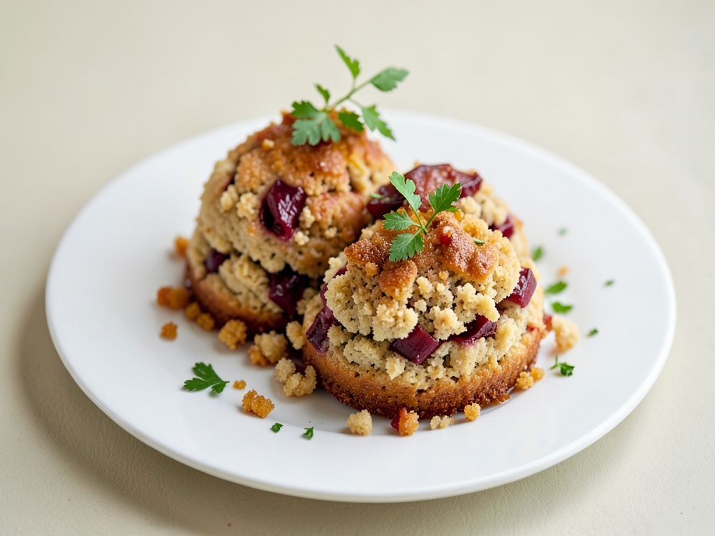Fluffige Rhabarber-Streusel-Taler