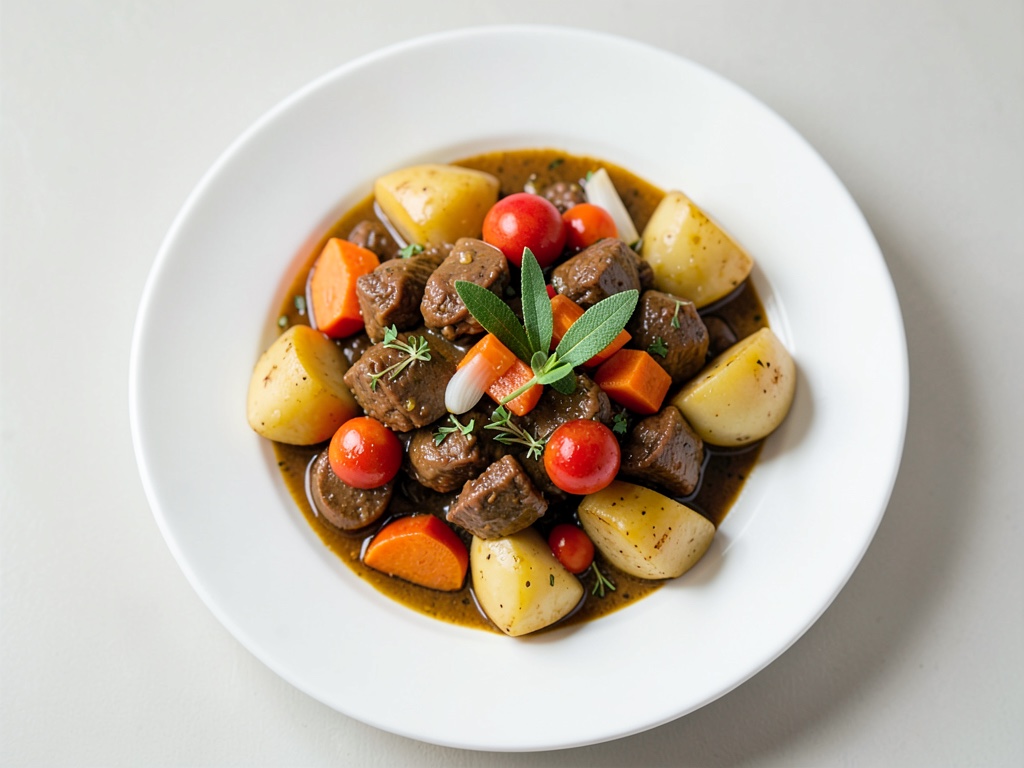 Ragoût de bœuf crémeux à la citrouille et aux pommes de terre