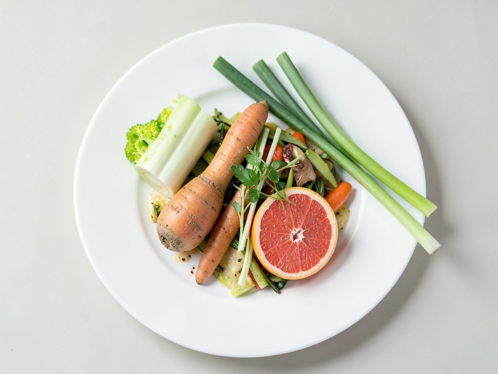 Poches de crudités fraîches dans des feuilles de salade