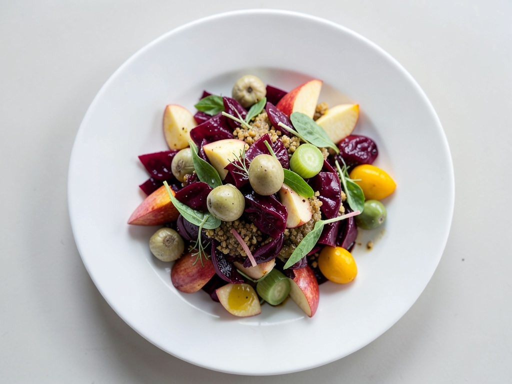 Insalata di barbabietola e mela