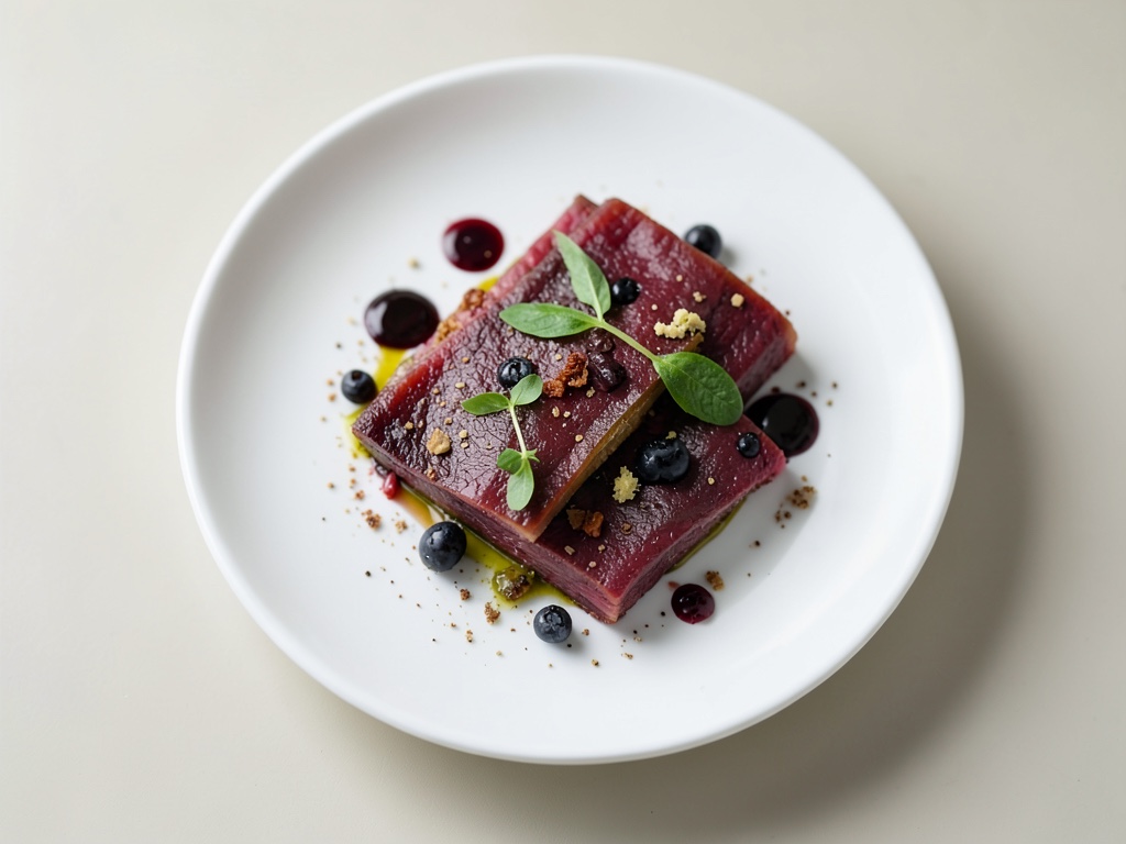 Tender Betterave Carpaccio au Fromage et Salade