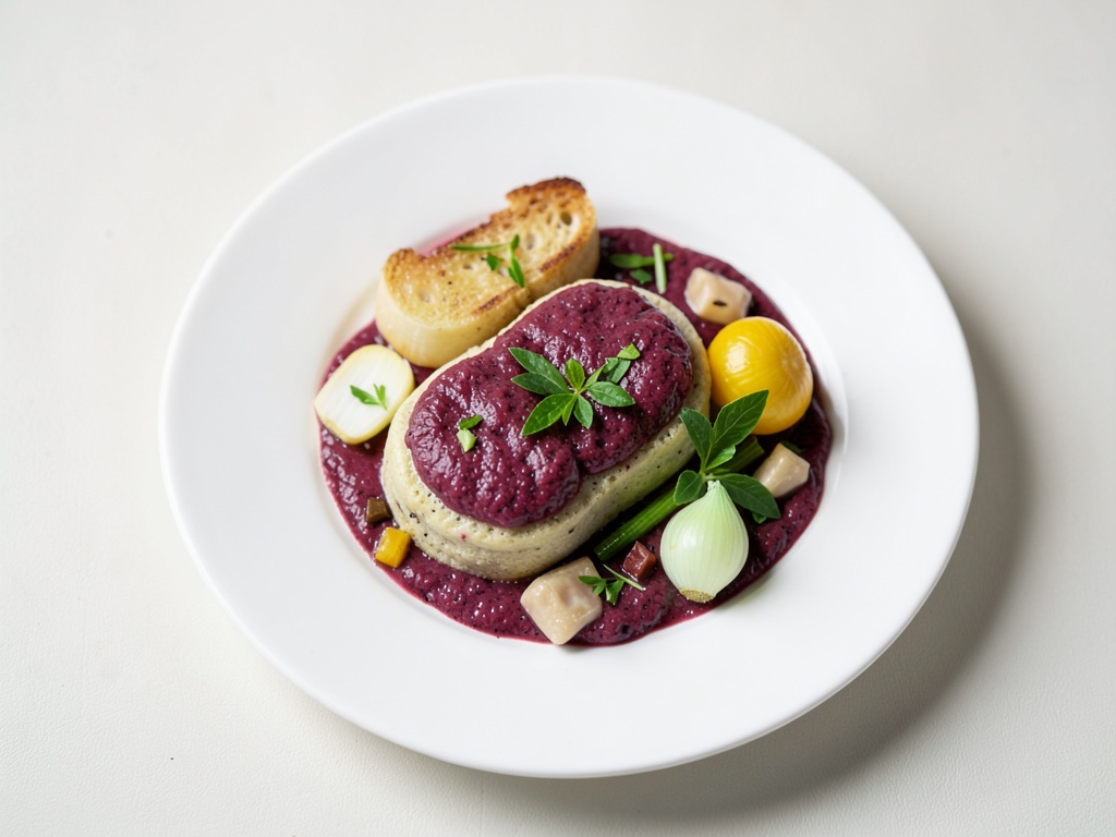 Knödel di barbabietola con cavolo riccio alla panna