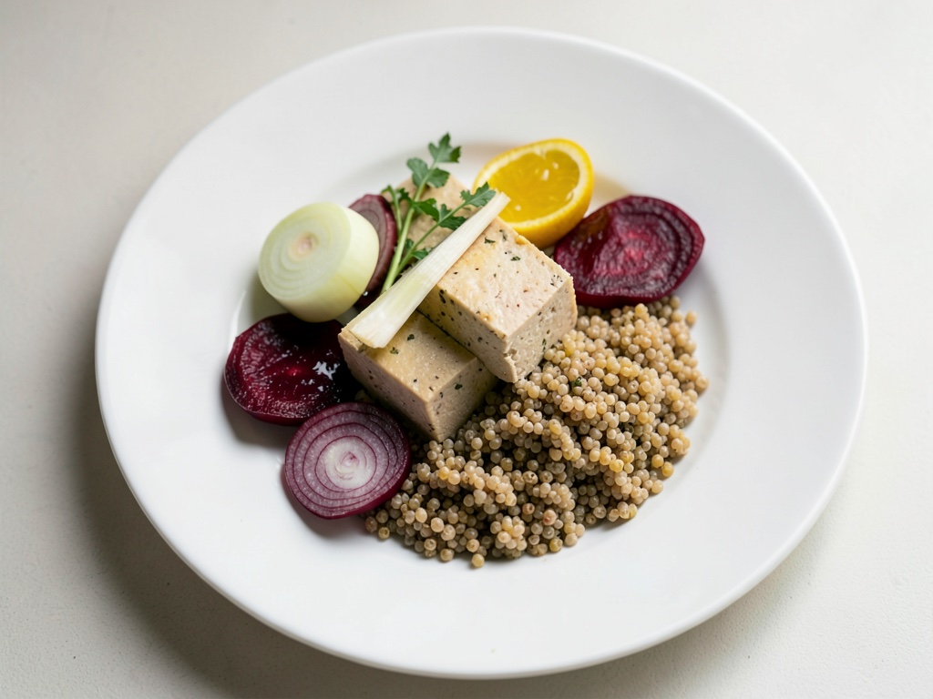 Bowl di Quinoa con Barbabietola e Tofu