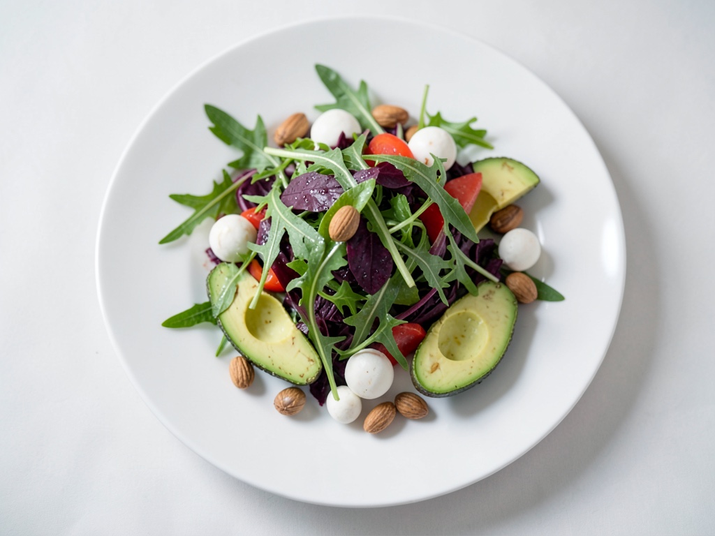 Insalata colorata di barbabietola rossa, arancia e avocado