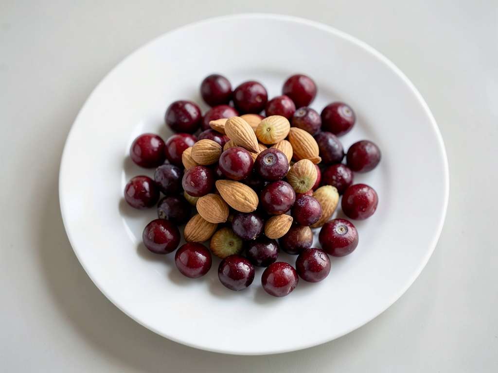 frambuesas rojas + almendras
