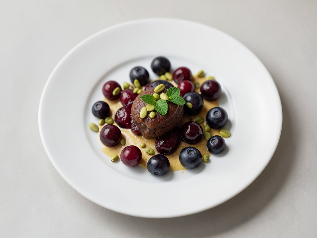 frambuesas rojas + pistachos