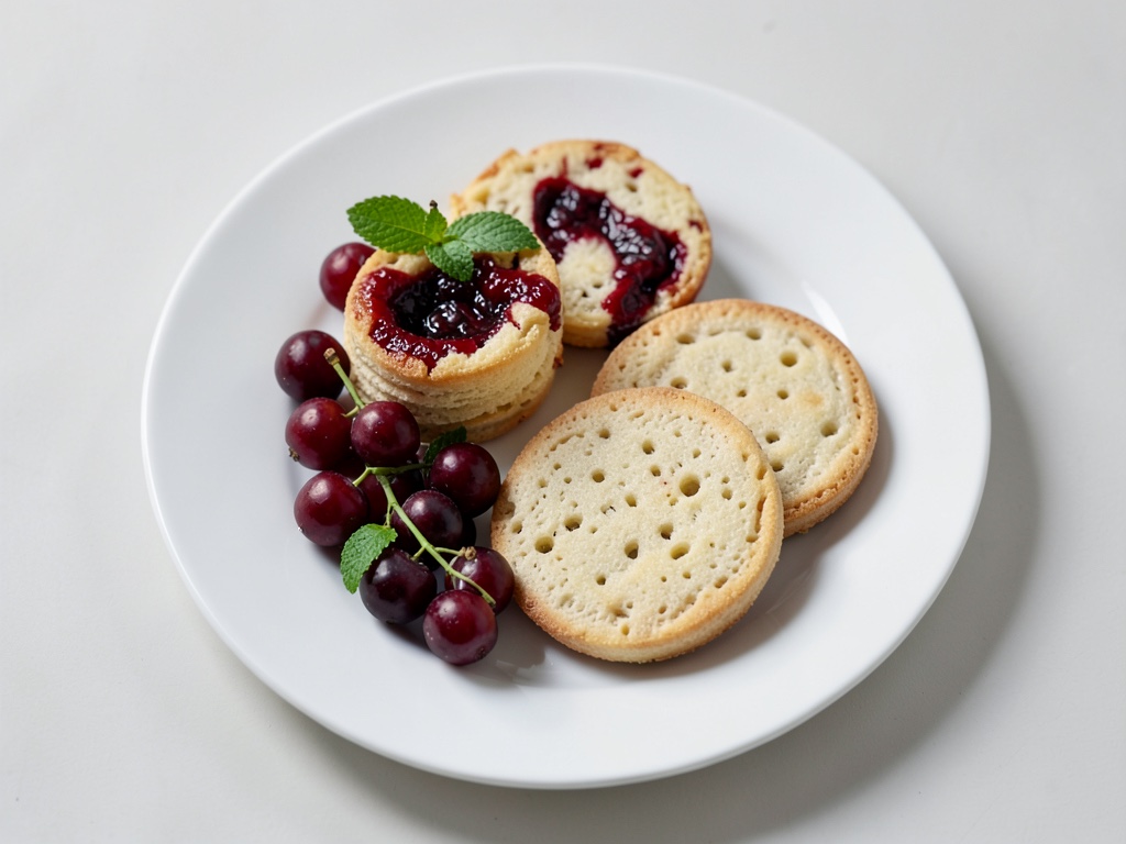 frambuesas rojas + galletas de arroz