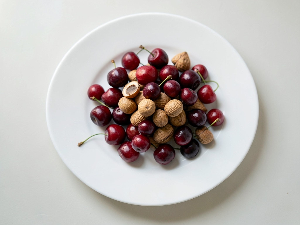 frambuesas rojas + nueces