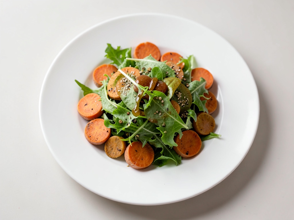 Insalata con carote arrosto
