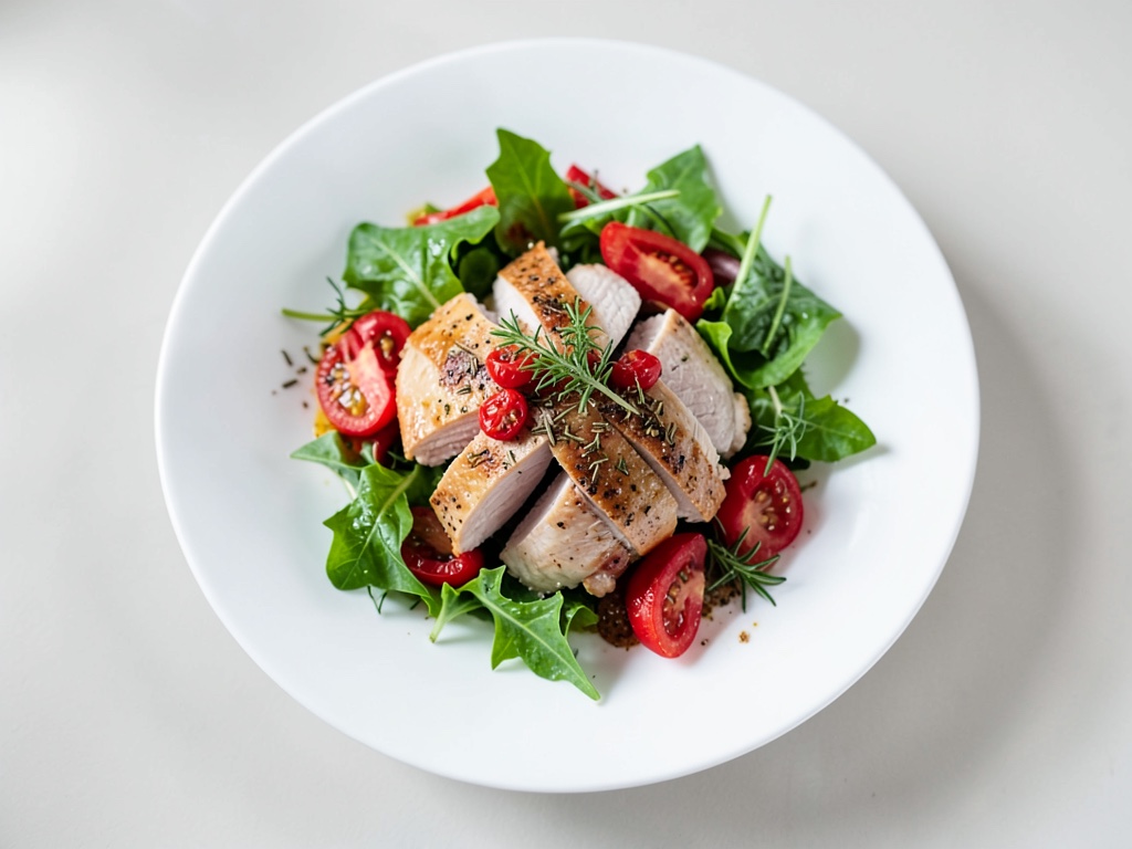 Insalata di pollo con arachidi