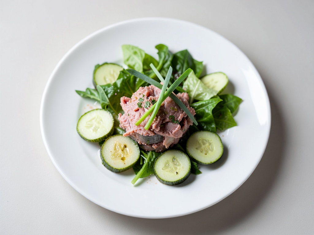 Insalata con tonno croccante