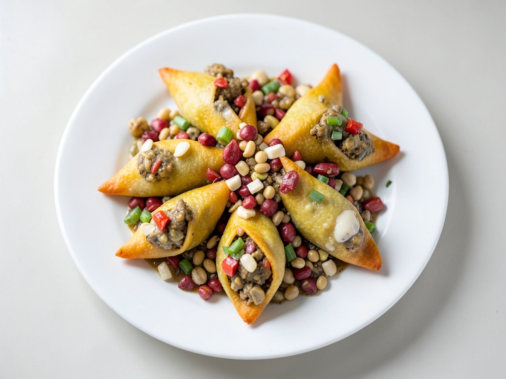 Samosa croccanti con ripieno cremoso di lenticchie