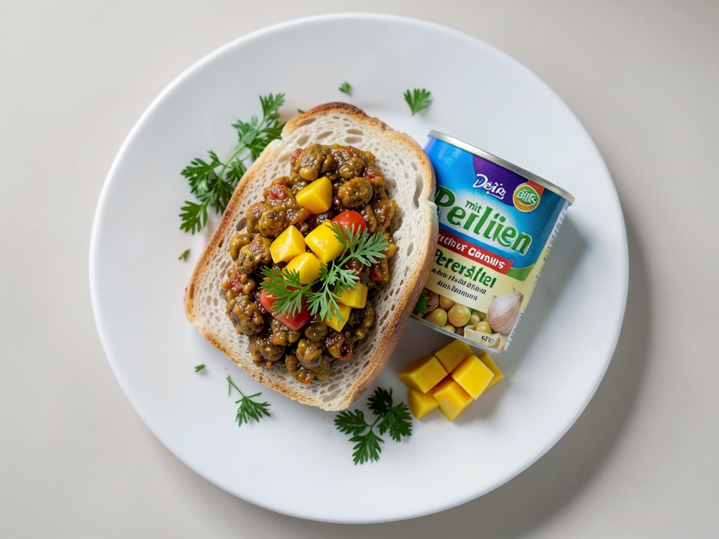 Sandwich di falafel con chutney di mango