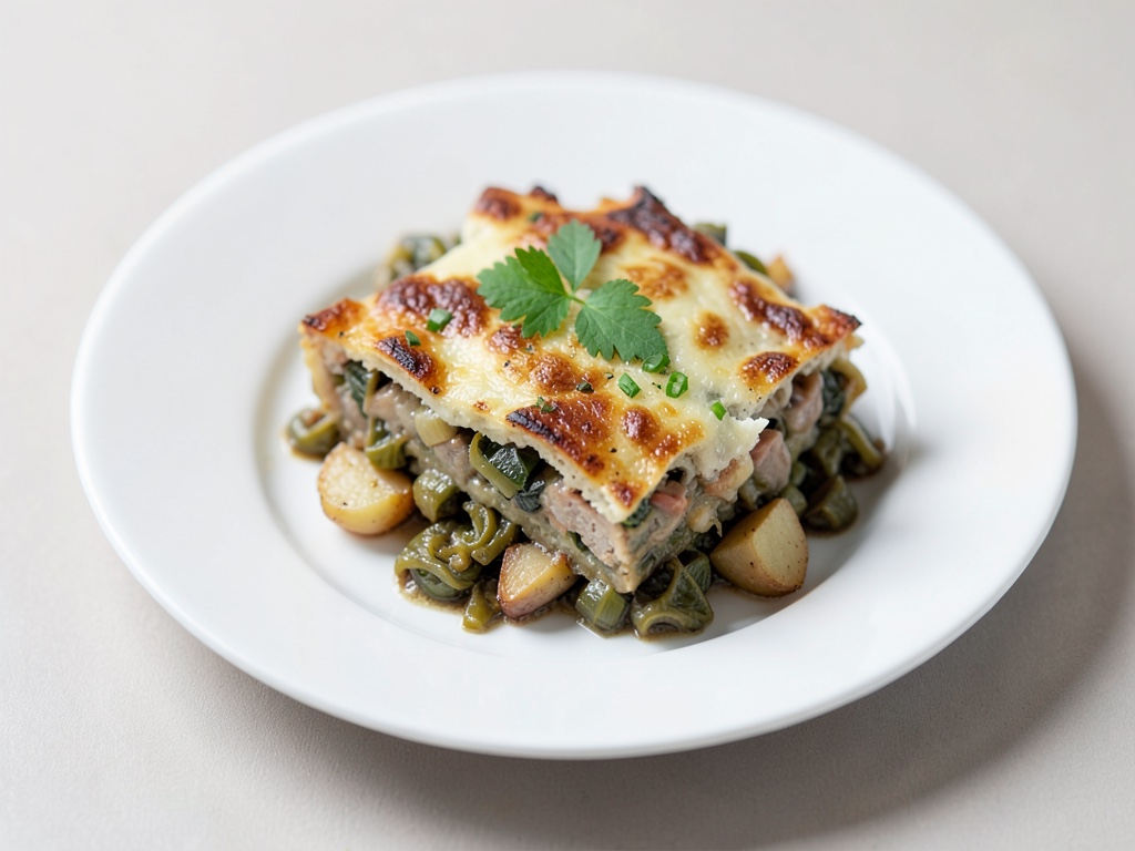 Gratin di patate e crauti vegano