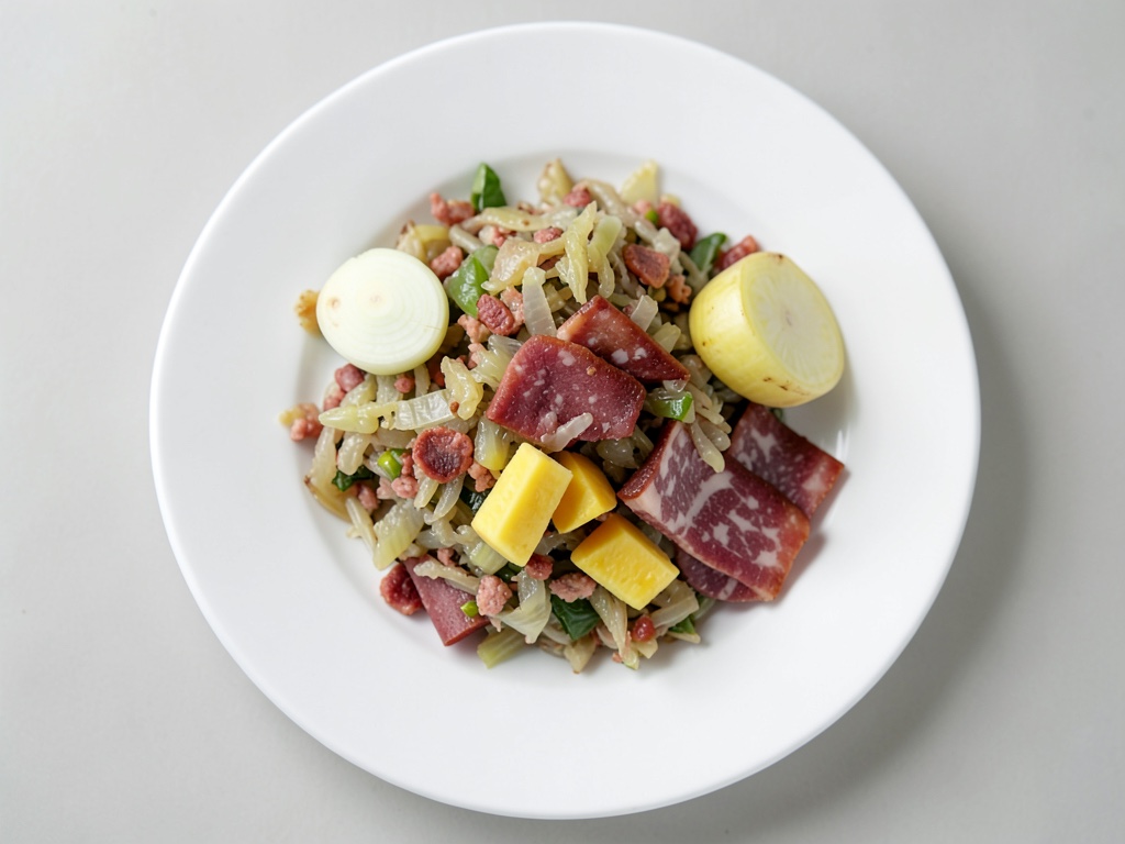 Crauti con ananas e pancetta