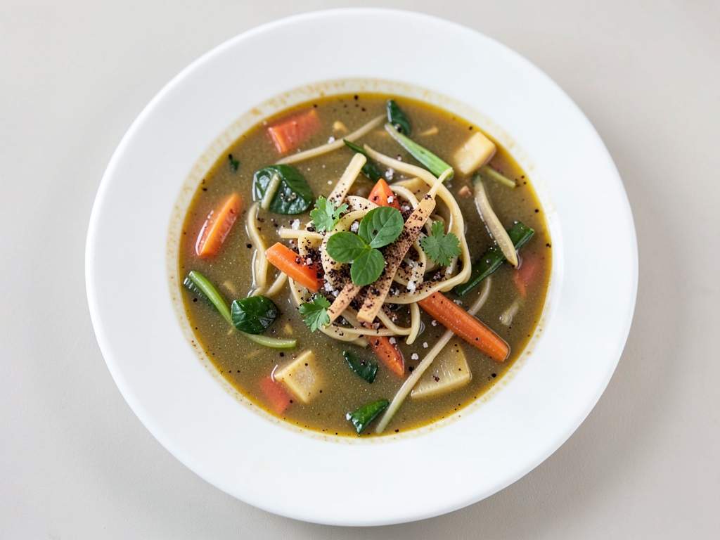 Sopa de fideos asiática rápida