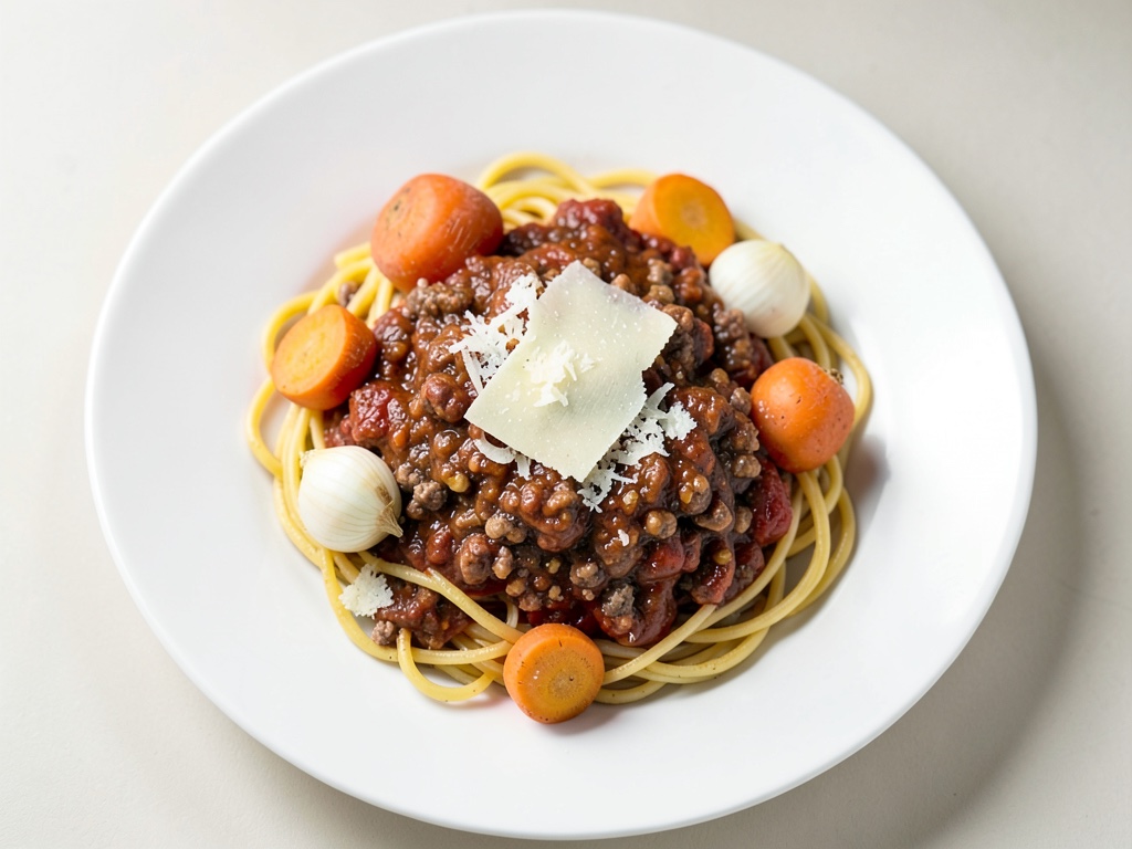 Schnelle Bolognese mit Spaghetti und Parmesan