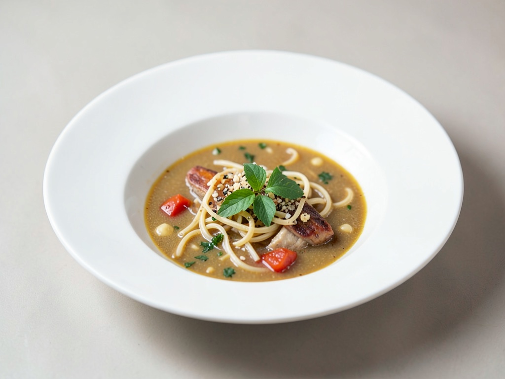 Schnelle Nudelsuppe