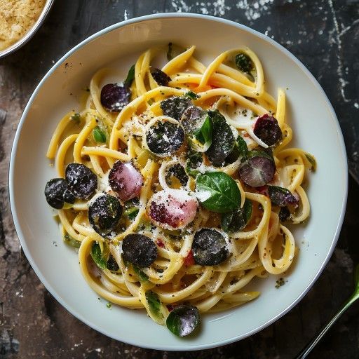 Schnelle One-Pot-Spaghetti mit Spinat
