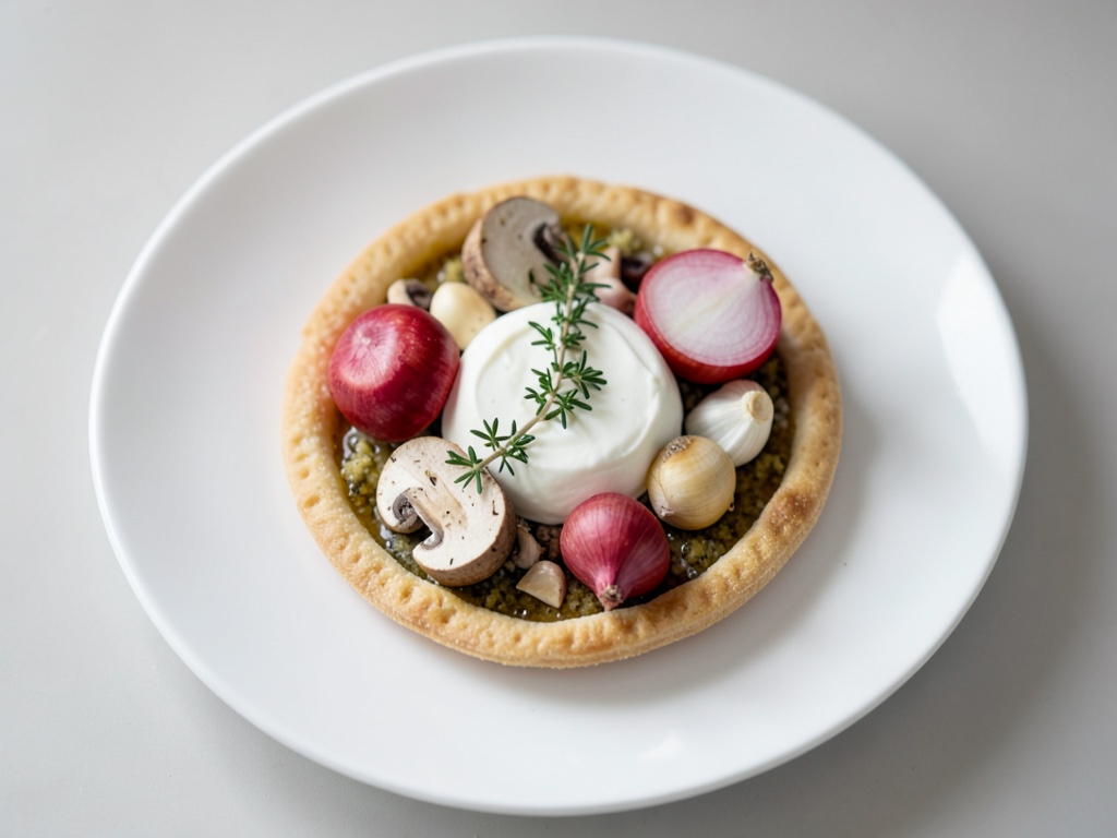 Galette veloce ai funghi con mozzarella di bufala