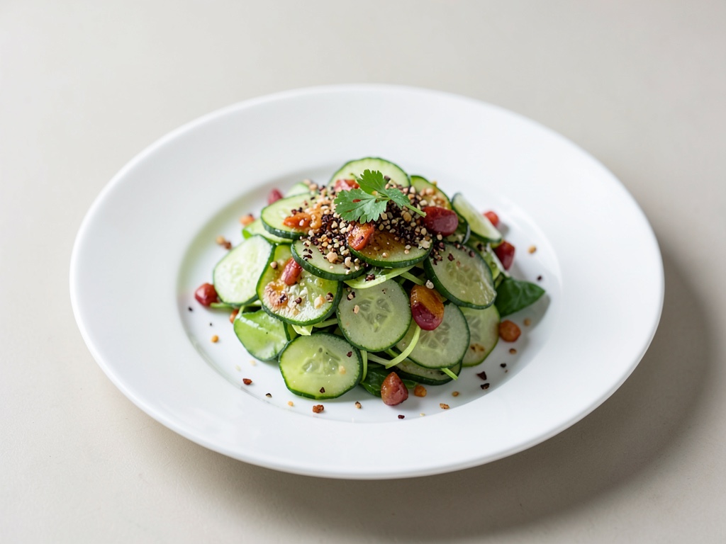 Insalata veloce di cetrioli con sesamo