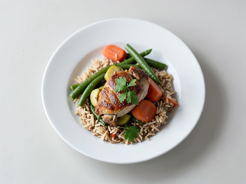 Rápido fricasé de pollo con arroz