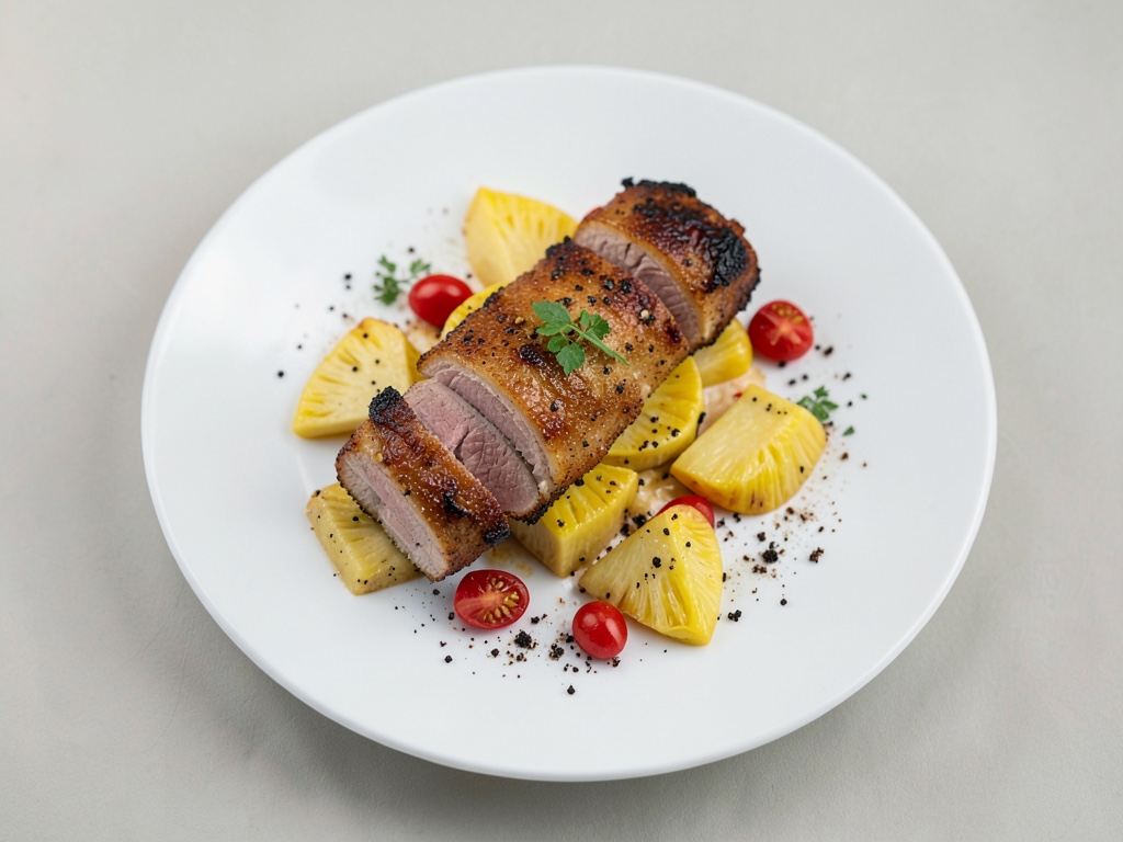 Schnitzel Hawaii con ananas